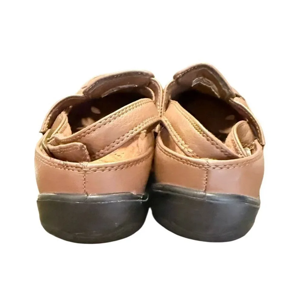 Easy Street Comfort Wave Sling Back Adjustable Flats Sx. 9.5W